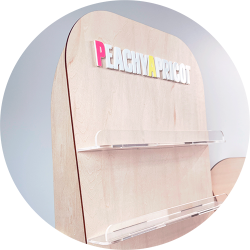 PeachyApricot_500x500_Round_Laser_Cut_Display_Shelf PeachyApricot_500x500_Round_Laser_Cut_Display_Shelf