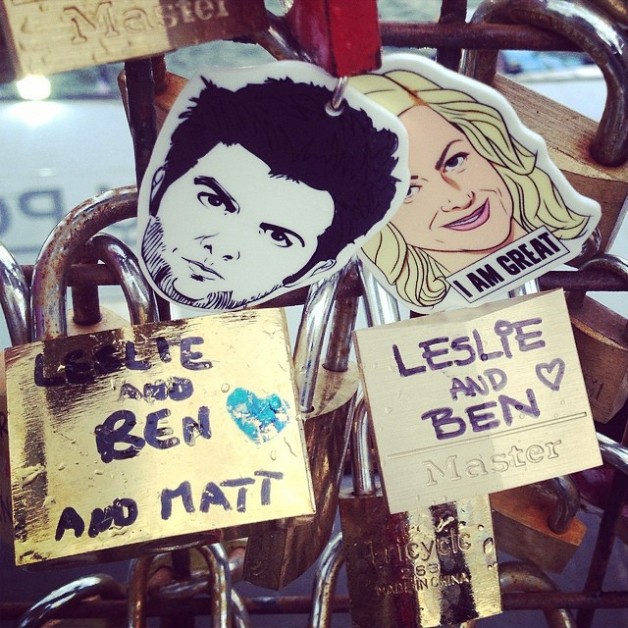Leslie and Ben padlock